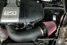 Load image into Gallery viewer, JLT 18-21 Ford Mustang GT Black Textured Cold Air Intake Kit w/Red Filter - Tune Req