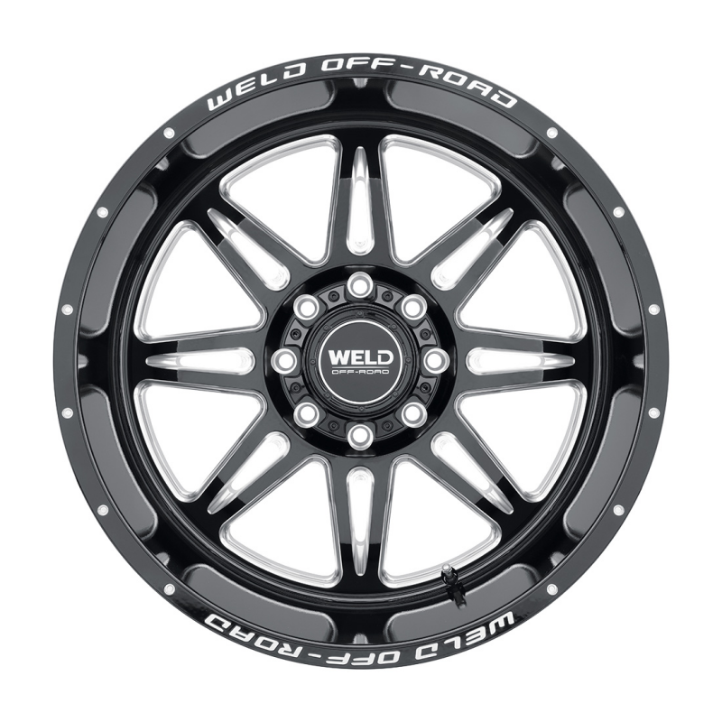 Weld Cheyenne 20x10 / 8x180 / 4.75 BS / 124.3 HB - Gloss Black Milled - Non-BL Wheel