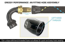 Load image into Gallery viewer, GReddy AN08 120 DEGREE HOSE END SWIVEL BLACK/GOLD ANODIZED