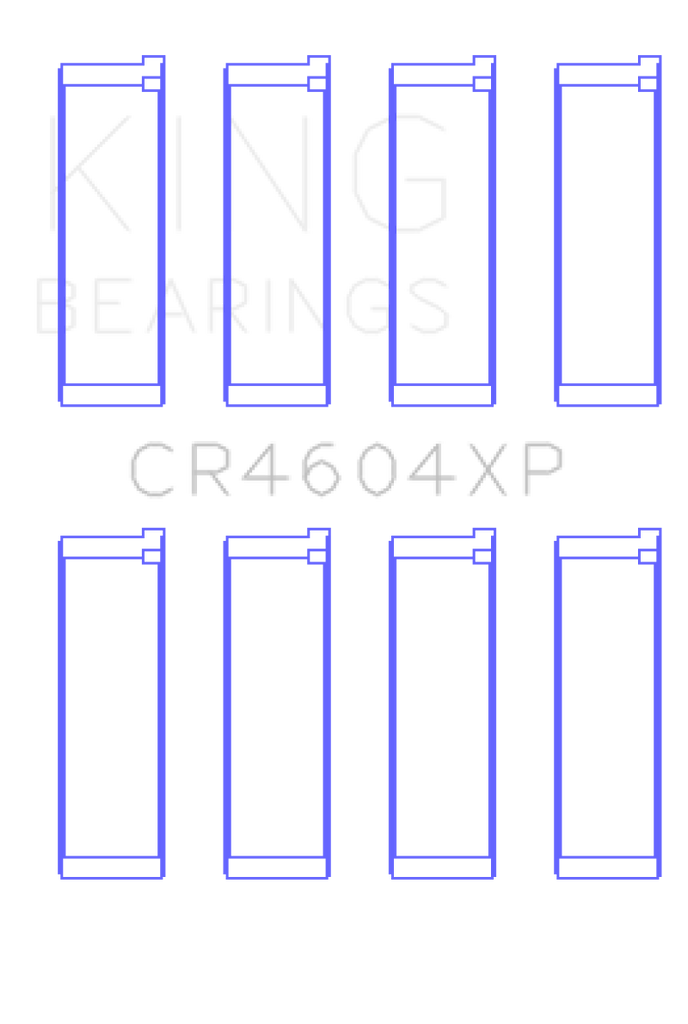 King 07-09 Mazdaspeed 3 L3-VDT MZR DISI (t) Duratec High Performance Rod Bearing Set - Size +0.25mm