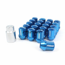 Load image into Gallery viewer, Rays Dura-Nut L32 Straight Type 12x1.50 Lug Nut Set 16 Lug 4 Lock Set - Blue