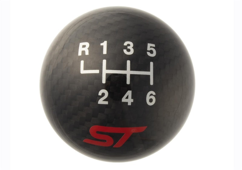 Ford Racing 13-17 Focus ST Black Carbon Fiber 6 Speed Shift Knob