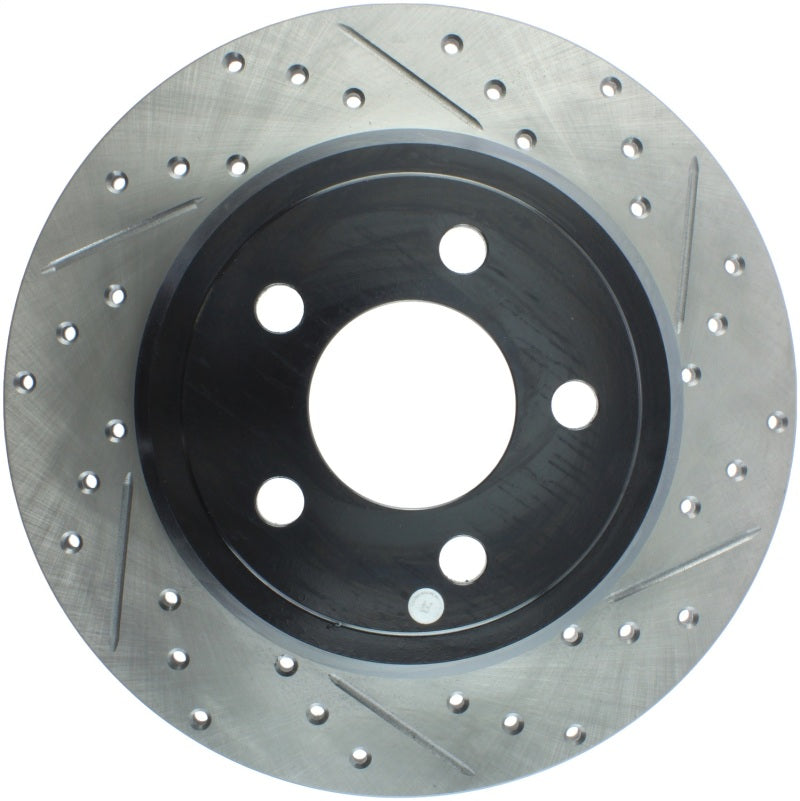 StopTech 05-13 Chrysler300/300C / 09-12 Dodge Challenger Rear Left Drilled & Slotted Rotor