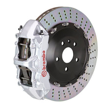 Load image into Gallery viewer, Brembo 03-07 Cayenne/S/Turbo Fr GT BBK 6Pis Cast 405x34 2pc Rotor Drilled-Silver