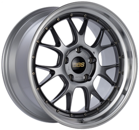 BBS LM-R 19x8.5 5x120 ET28 Diamond Black Center / Diamond Cut Lip Wheel -82mm PFS/Clip Required