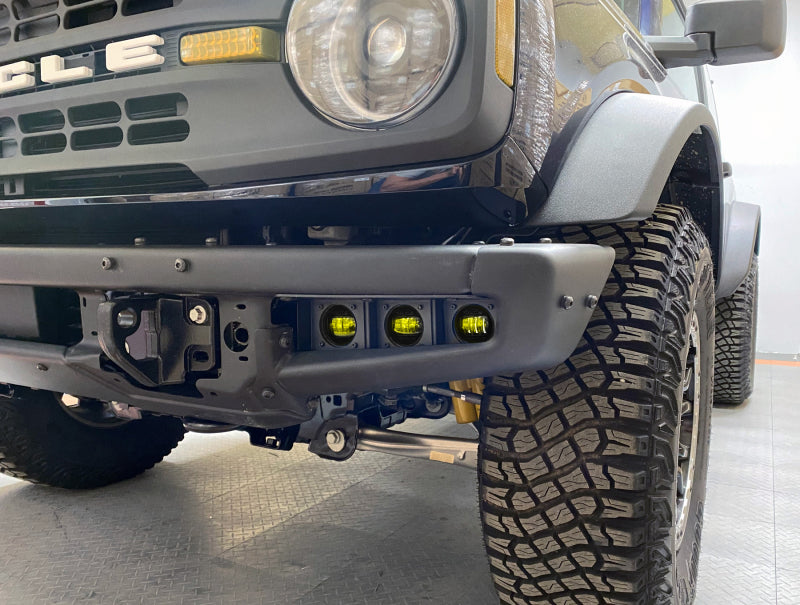ORACLE Lighting 21-22 Ford Bronco Triple LED Fog Light Kit for Steel Bumper - Yellow NO RETURNS