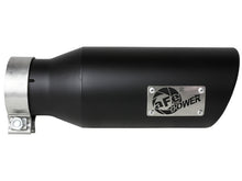 Load image into Gallery viewer, aFe MACH Force-Xp 304 Stainless Steel Clamp-on Exhaust Tip Black 3in Inletx4-1/2in Outletx12in L