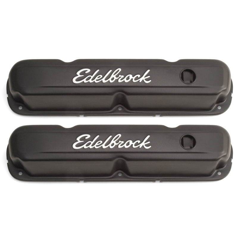 Edelbrock Valve Cover Signature Series Chrysler 1965-1991 318-340-360 CI V8 Black