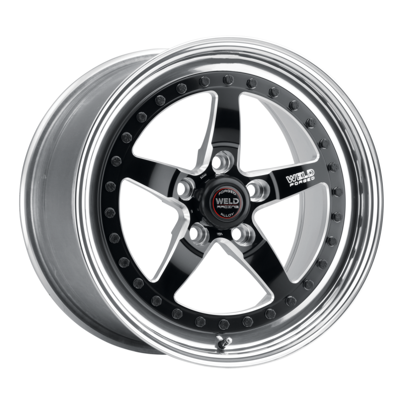 Weld Weldstar 17x5 / 5x4.5 BP / 2.2in. BS Black Wheel - High Pad