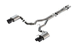 Borla 2024 Ford Mustang GT 5.0L V8 w/ Active Exhaust ATAK Cat-Back Exhaust System - Carbon Fiber