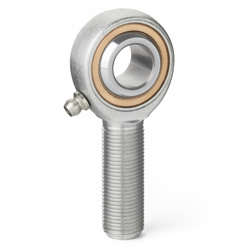 QA1 V Series 3-Pc Rod End - Male/Left Hand - 5mm Bore x M5x.08 w/Zerk - Carbon Steel