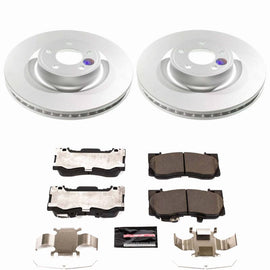 Power Stop 21-23 Ford Mustang Front Z23 Coated Brake Kit