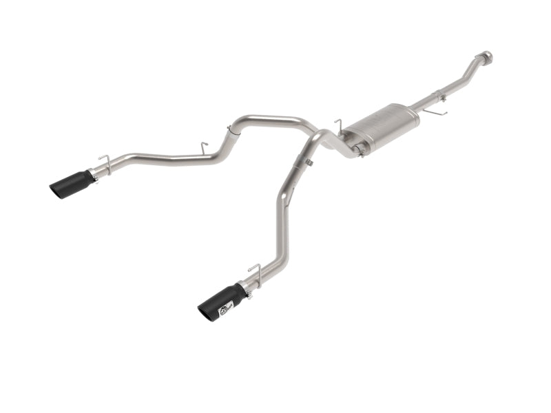aFe 21-26 Ford F150 Tremor Gemini XV 3IN 304SS Cat-Back Exhaust Dual Rear Exit w/Black Tips