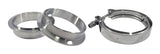 Torque Solution Stainless Steel V-Band Clamp & Flange Kit - 3.75in (95mm)