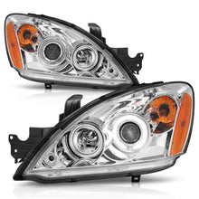 Load image into Gallery viewer, ANZO 2004-2007 Mitsubishi Lancer Projector Headlights w/ Halo Chrome (CCFL)