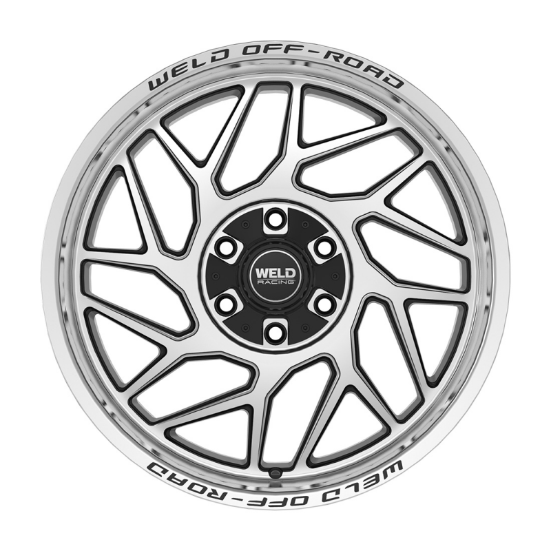 Weld Fulcrum 20x9 / 5x127 / 5 BS / 87.1 HB - Gloss Black Machined - Non-BL Wheel
