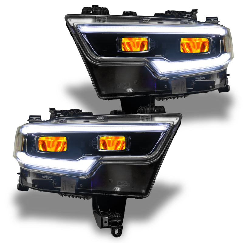 Oracle 19-21 RAM 1500 RGB Headlight Demon Eye Kit - LED Projector - w/o Controller NO RETURNS