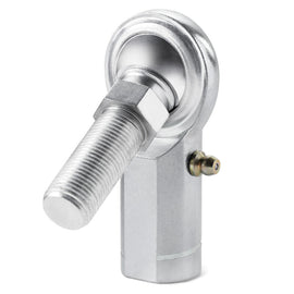 QA1 C Series 2-Pc Rod End - Female/Left Hand - .25in Bore x 1/4-28 w/Stud & Zerk - Carbon Steel