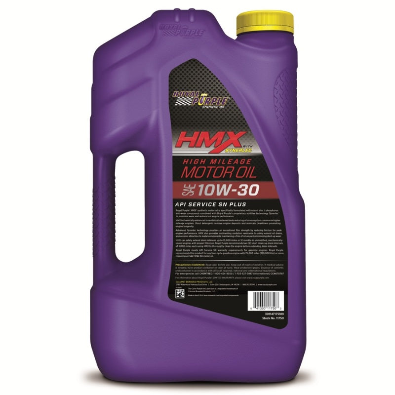 Royal Purple HMX Premium Synthetic High Mileage 10W30 Motor Oil - 5 Quart