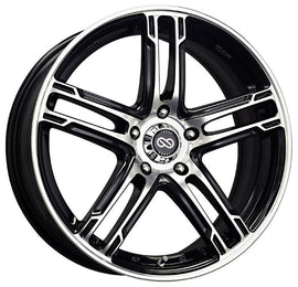 Enkei FD-05 18x7.5 5x100 53mm Offset 72.6 Bore Dia Black Machined Wheel