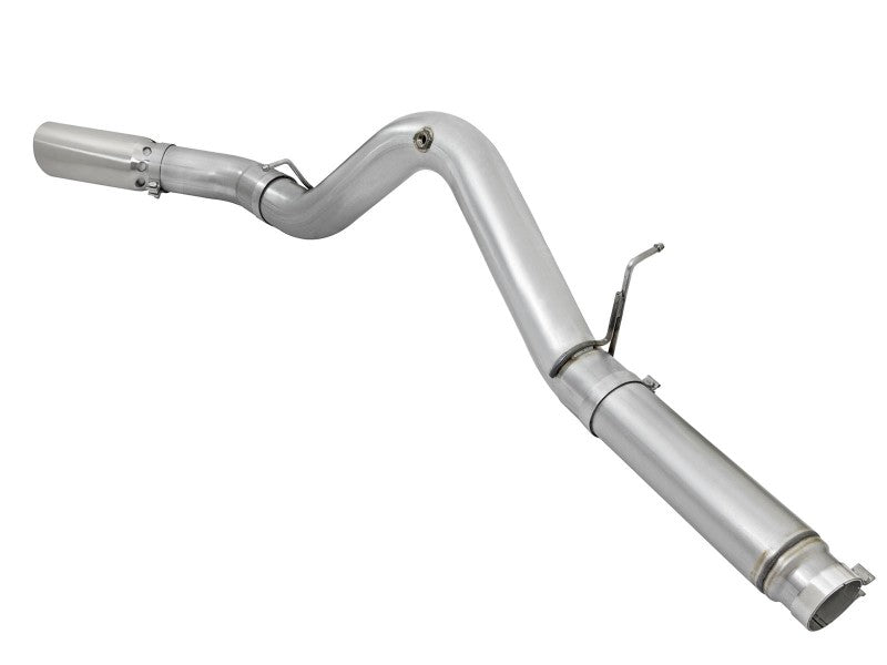 aFe Atlas Exhaust 5in DPF-Back Aluminized Steel w/ Polished Tips 16-17 GM Diesel Truck V8-6.6L (td)