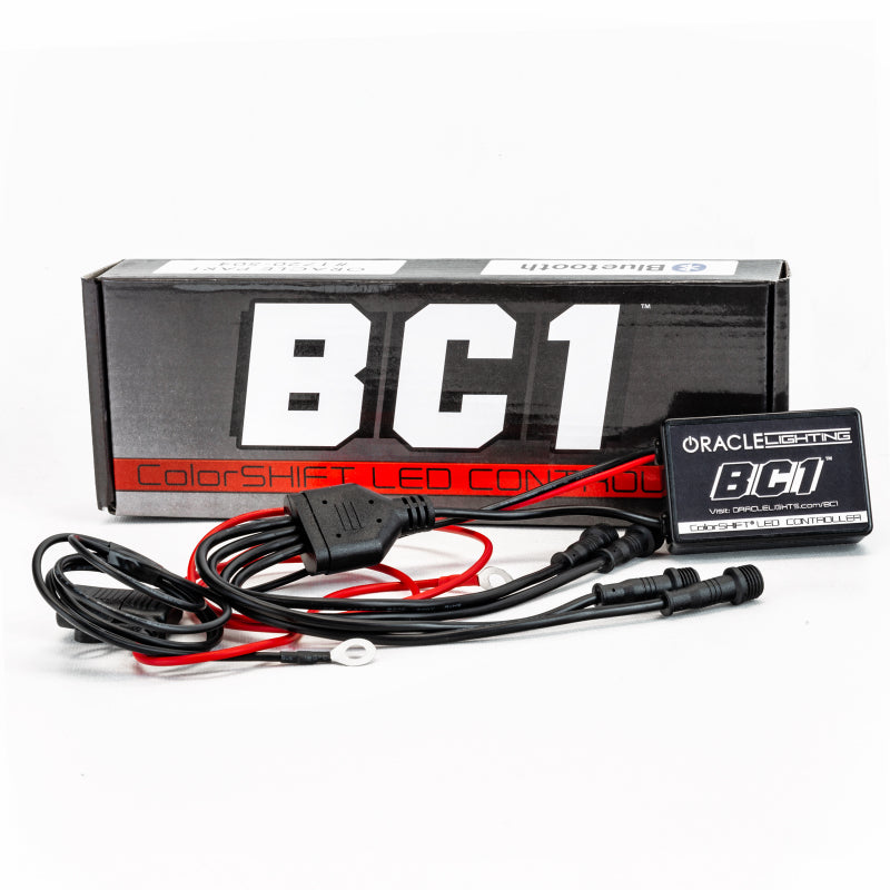 Oracle 7in High Powered LED Headlights - Black Bezel - ColorSHIFT - BC1 NO RETURNS