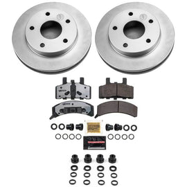 Power Stop 94-99 Dodge Ram 1500 Front Z36 Coated Truck & Tow Brake Kit