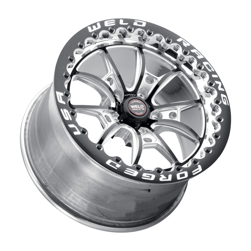 Weld RT-S S80 15x10 / 5x115 BP / 6.5in BS Black Wheel - Black Single Beadlock MT