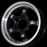 Advan RG-D2 15x7.5 / +40 Offset / 4x100 / 63mm Bore / Machining and Black Gunmetallic