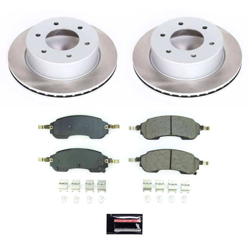 Power Stop 21-23 Ford Bronco Rear Semi-Coated Rotor Kit