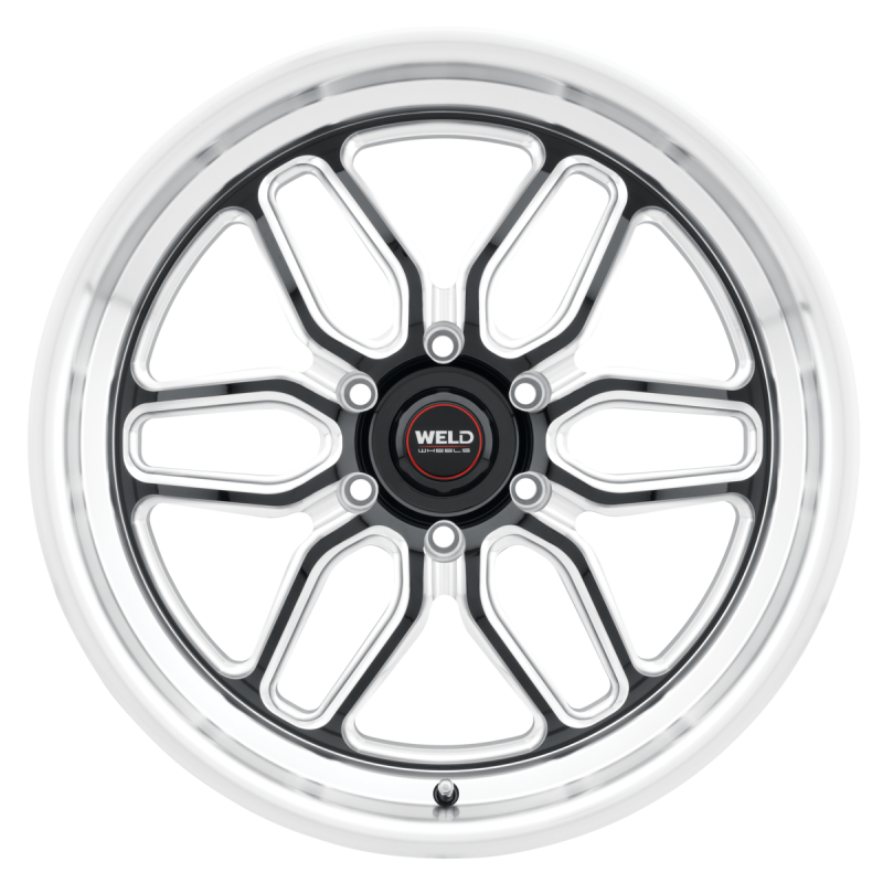 Weld Laguna 6 Drag 20x11 / 6x127 / 7.375 BS / 78.1 HB - Gloss Black Milled - Non-BL Wheel