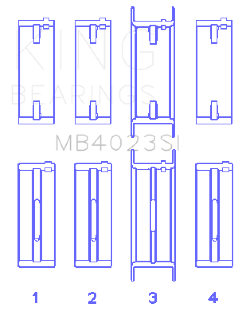 King Engine Bearings For FORD TAURUS V6 245CI/177CI/ Main Bearing