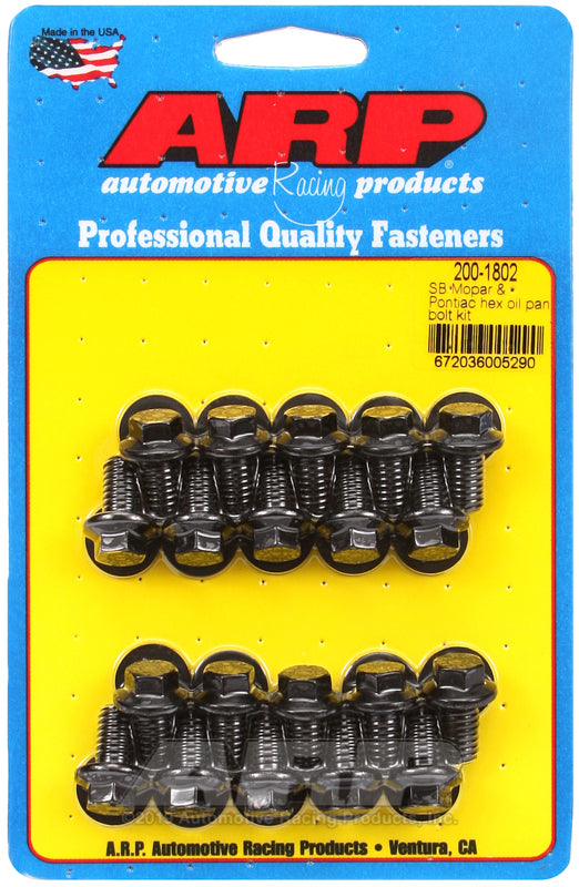 ARP SB Mopar and Pontiac Hex Oil Pan Bolt Kit
