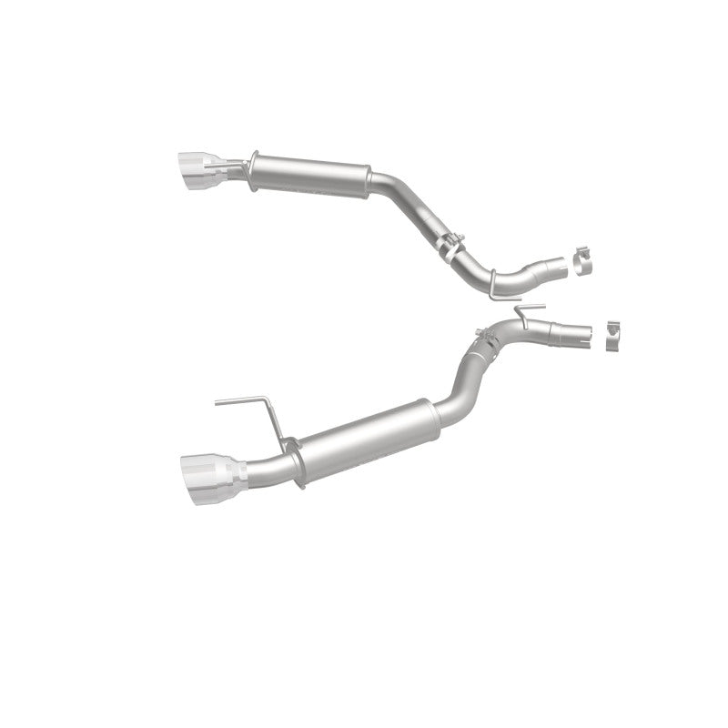 MagnaFlow Axle Back, SS, 2.5in, Competition, Dual Split Polish 4.5in Tip 2015 Ford Mustang Ecoboost