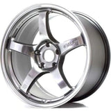 Gram Lights 57CR 18x9.5 +38 5x120 Grace Silver Wheel