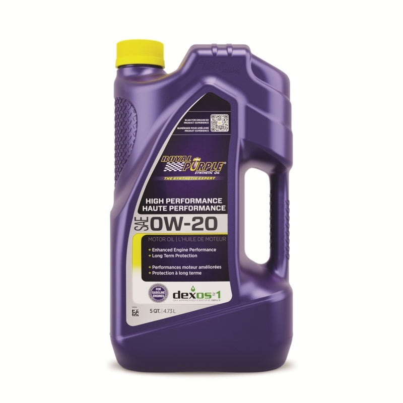 Royal Purple Synthetic High Performance 0W20 Motor Oil (Canada) - 5 Quart