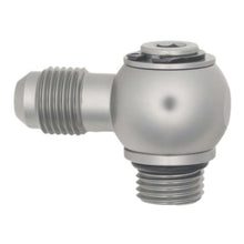 Load image into Gallery viewer, DeatschWerks 6AN ORB Male to 6AN Male Flare Low Profile 90-Degree Swivel - Anodized DW Titanium