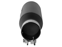 Load image into Gallery viewer, aFe MACH Force-Xp 304 Stainless Steel Clamp-on Exhaust Tip Black 3in Inletx4-1/2in Outletx12in L