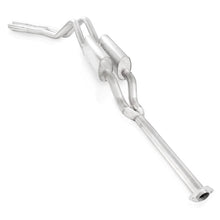 Load image into Gallery viewer, Stainless Works 2011-14 F-150 5.0L 3in Exhaust Y-Pipe S-Tube Mufflers Behind Passenger Rear Tire Ext