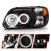 Load image into Gallery viewer, ANZO 1995-2001 Ford Explorer Projector Headlights w/ Halo Black 1 pc