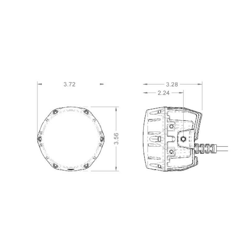 ARB NACHO Quatro Flood 4in. Offroad LED Light - Pair