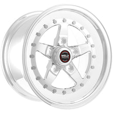 Load image into Gallery viewer, Weld Weldstar 15x10 / 5x4.75 BP / 4.5in. BS Polished Wheel - Non-Beadlock