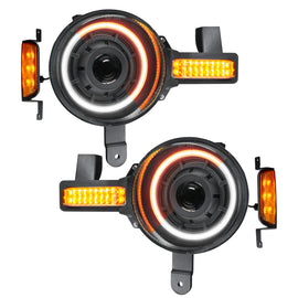 Oracle 2021+ Ford Bronco Oculus  Bi-LED Projector Headlights - Amber/White Switchback NO RETURNS