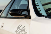 Load image into Gallery viewer, GReddy Nissan R34 Skyline Garage Active Group A Type Dry Carbon Side Mirrors - Set