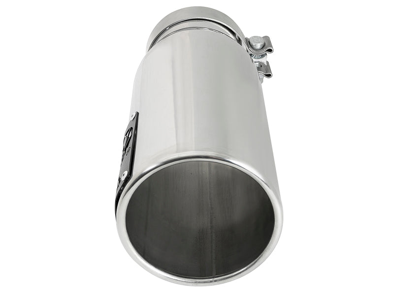 aFe MACH Force-Xp 304 Stainless Steel Clamp-on Exhaust Tip Polished 3in Inletx4-1/2in Outletx12in L