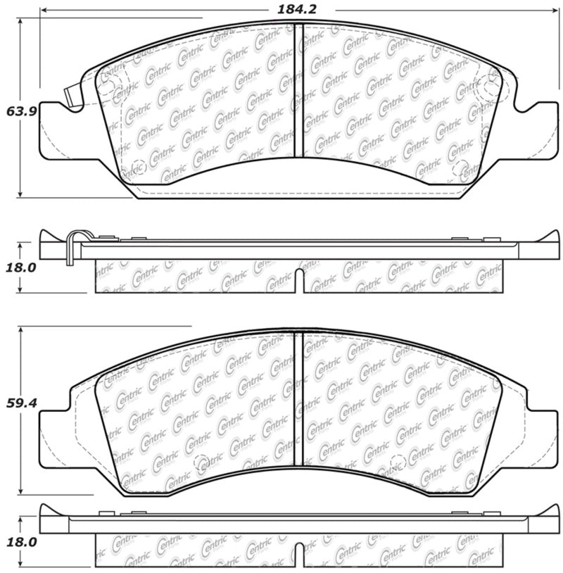 StopTech 08-20 Cadillac Escalade Front Truck & SUV Brake Pad