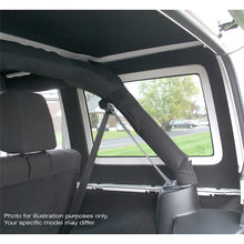 Load image into Gallery viewer, DEI 18-23 Jeep Wrangler JL 4-Door Boom Mat Rear Side Window Trim - 4 Piece - Black Leather Look