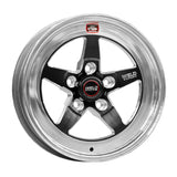 Weld S71 15x12.33 / 4x108mm BP / 4.5in. BS Black Wheel (Low Pad) - Non-Beadlock