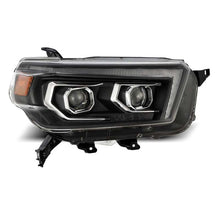 Load image into Gallery viewer, AlphaRex 10-13 Toyota 4Runner LUXX LED Proj Headlights Plank Style Black w/Seq Signal/DRL