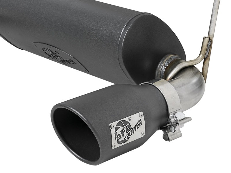 aFe Rebel Series 2.5in 304 SS Cat-Back Exhaust w/ Black Tips 2018+ Jeep Wrangler (JL) V6 3.6L